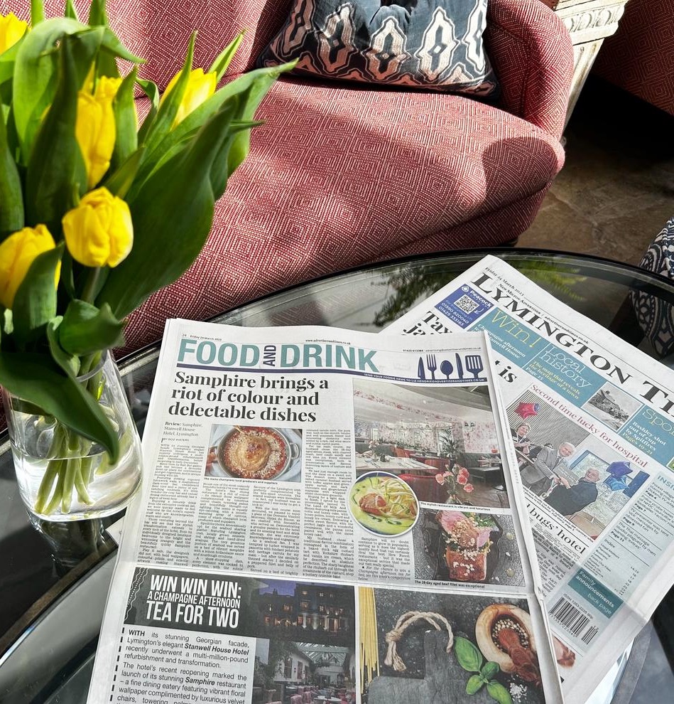 In the Press: An image showcasing the local publications Stanwell House has been featured in.