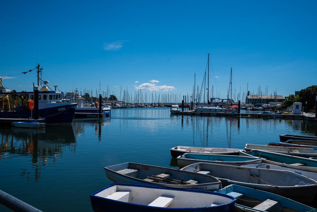 Stroll along the Lymington Harbour.